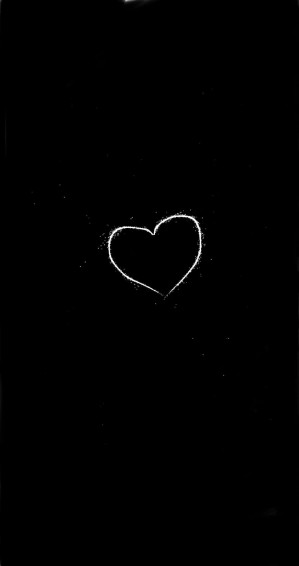 A Beautiful Black Heart With Shimmering Highlights