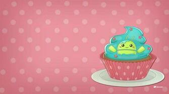 Android Cupcake Kawaii Wallpaper