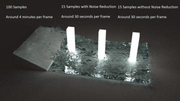 Reducing Cycles Noise For Background Moby Motion