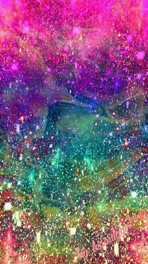 Glitter Wallpaper Galaxia Arcoiris Background