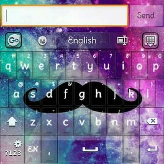 Galaxy Moustache Go Keyboard Tutorial