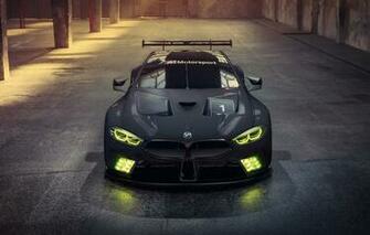Wallpaper Lights Racing Car Gte Bmw M8 Image For Desktop