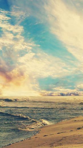 Beach And Sky iPhone Wallpaper
