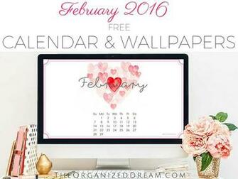 February Calendar Printable And Wallpaper The
