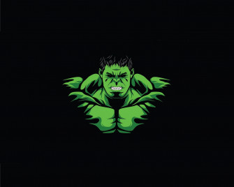 Wallpaper Hulk Angry Green Guy Minimal