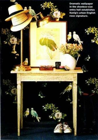 Rosa Beltran Design Daring Wallpaper In The Powder Room
