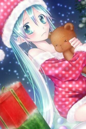 Christmas Anime Wallpaper iPhone Merry