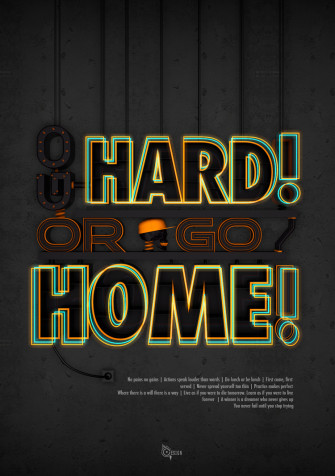Go Hard Or Home Orange Desktop And Mobile