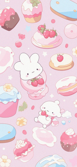 Sanrio Cupcakes Aesthetic Wallpaper