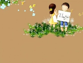 Cute Couple Proposing Wallpaper Desktop
