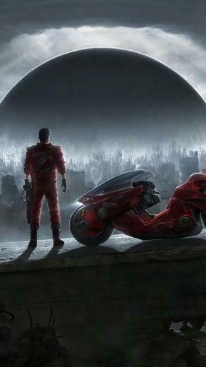 Akira Jonasdero Kaneda Moto Neo Tokyo Wallpaper