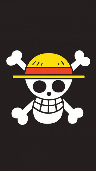 Skull Logo One Piece iPhone Wallpaper