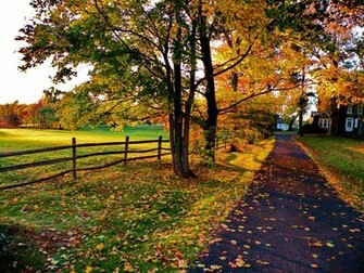 Autumn In Countryside Wallpaper