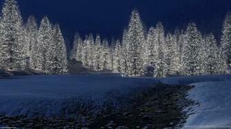 Christmas Forest Wallpaper Top