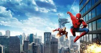 Wallpaper Iron Man Spider Homecoming Heroes Comics