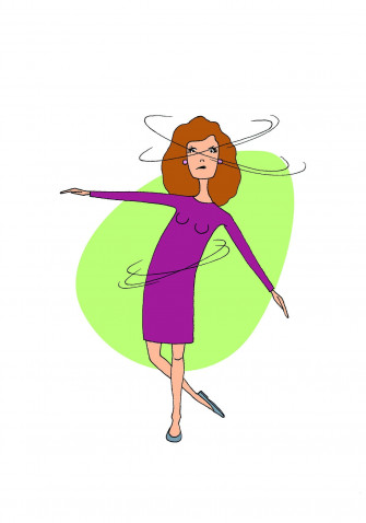 Giddy Woman Cartoon Wallpaper