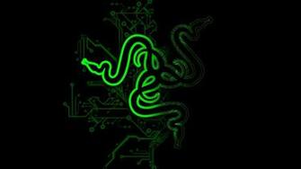 Razer Green Logo Circuit Black Background HD 1080p Wallpaper