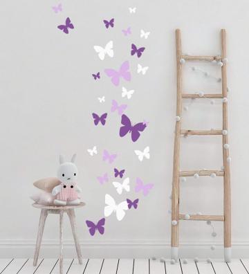Butterfly Wall Decals Beautiful Girls Stickers Art Vinyl