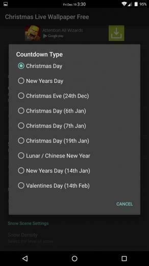 Turn Your Android S Wallpaper Into A Christmas New Year Countdown