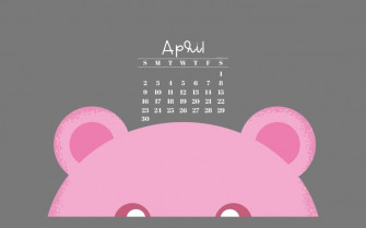 April Desktop Wallpaper Cute Calendar