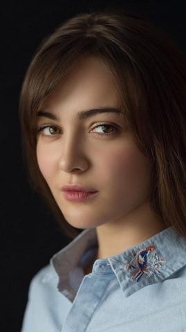 Wallpaper Stare Portrait Attitude Woman