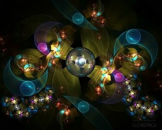 Vol Fractal Flowers Abstract Floral Art Wallpaper