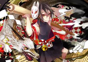 Anime Boy With Mask Wallpaper