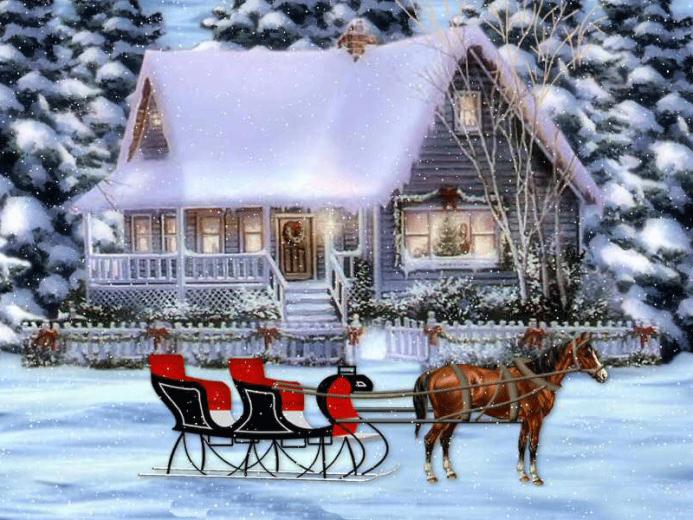 Holiday Wallpaper Christmas Horse