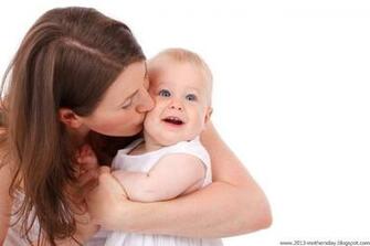 Mothers Day Kissing Baby