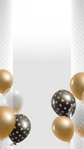 Premium Vector Of Elegant Balloons Frame Design Mobile
