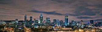Montreal Canada Night Building Wallpaper