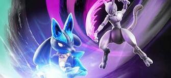 Figuras De Lucario Y Mewtwo Pokk N Tournament Para