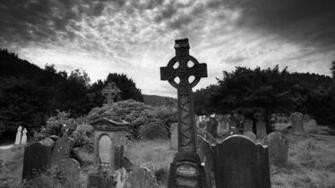 Wallpaper Original Cemetery Crosses Grave Black And White