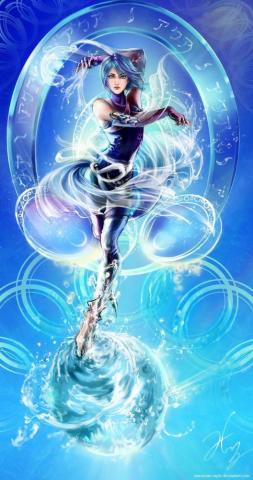 Kingdom Hearts Birth By Sleep Aqua Fanart