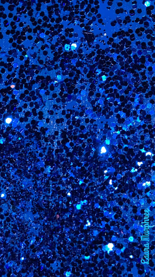 Blue Glitter Aesthetic Background Wallpaper