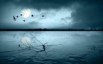 Ice Covered Lake Wallpaper And Image Pictures Photos