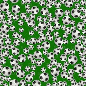 Soccer Ball Seamless Pattern On Green Background Vector Image Of