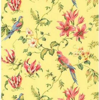 Orange Yellow Book Birds Wallpaper Modern