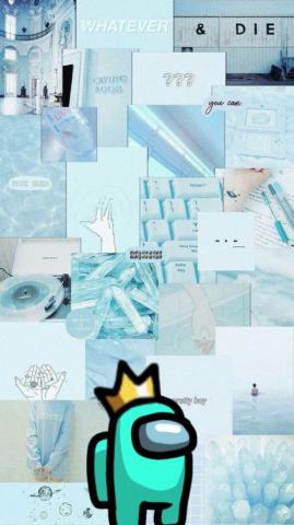 Cyan Wallpaper In Funny Phone