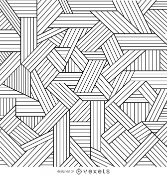 Decorative Geometric Outlines Background Vector Wallpaper