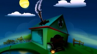 Funky House Wallpaper
