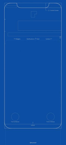 Grid And Blueprint Wallpaper For iPhone