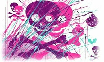 Girly Skull Wallpaper Screenshot
