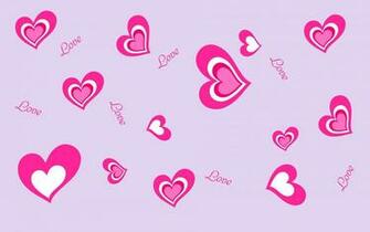 Girly Lovely Hearts Cool Background