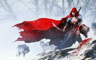 Red Riding Hood Computer Wallpaper Desktop Background