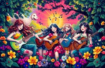 Guitar Girls Wallpaper