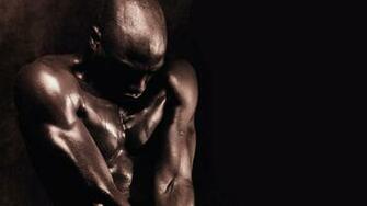 Black Man Body Power Wallpaper World Collection