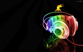 Neon Headphone Cool Music Wallpaper Wallpaperlepi