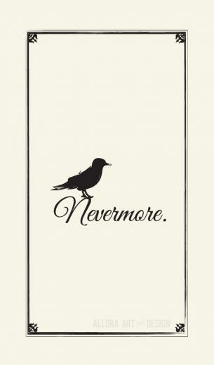Nevermore Phone Wallpaper Raven Poe Edgarallanpoe