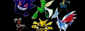 Pokemon Gengar Lucario Houndoom Scyther Kadabra Skarmory